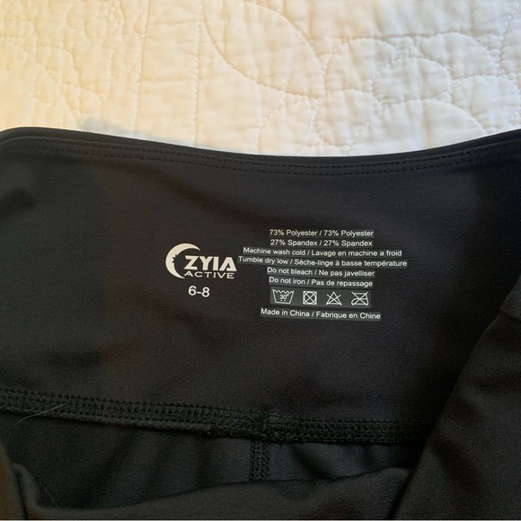 Zyia active 6 - 8 black brown leggings - Picture 3 of 6
